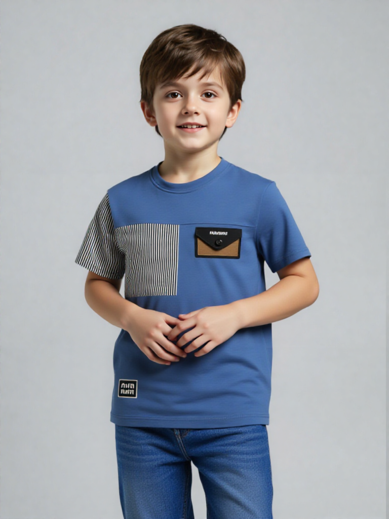 blue linning t shirt (imported) blue linning t shirt (imported)