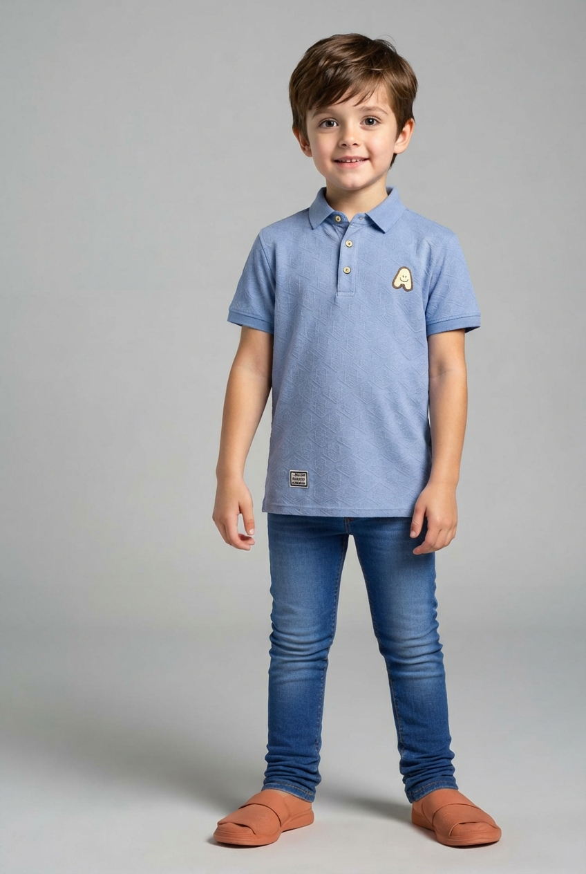 light blue texture polo light blue texture polo