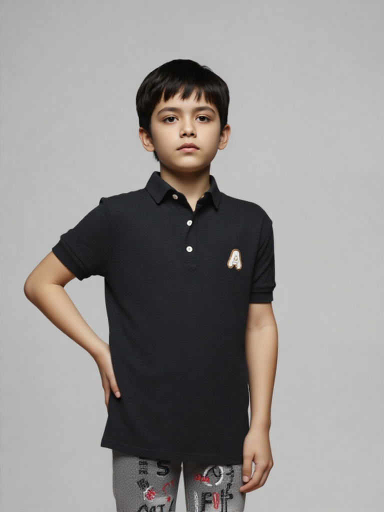 black textured polo black textured polo
