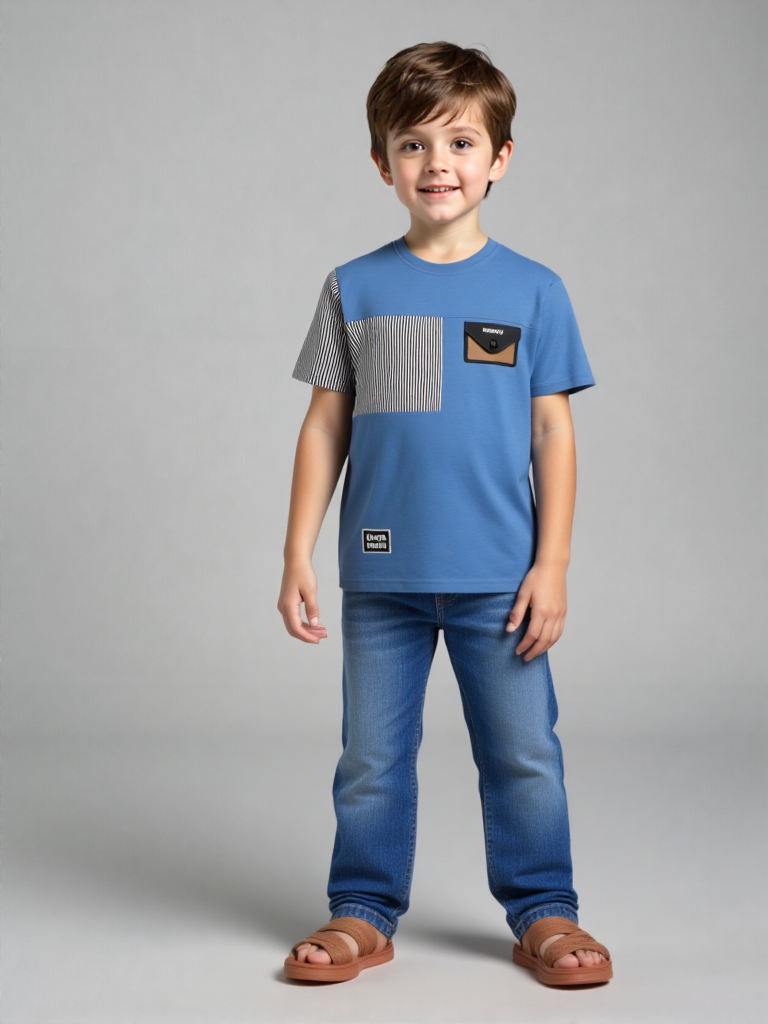 blue linning t shirt (imported) blue linning t shirt (imported)