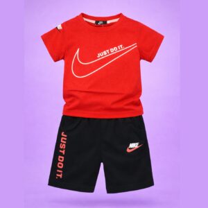 red & black co ord short set (imported)