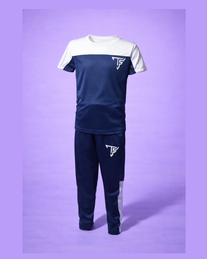 Home Blue and White Track Suit