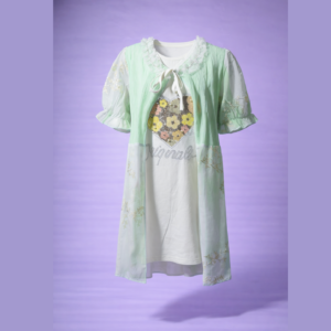 light green shrug with white top (imported)