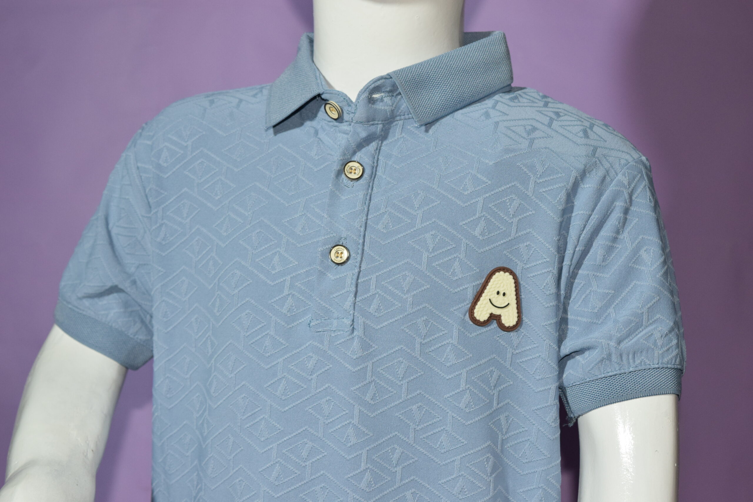 light blue texture polo light blue texture polo