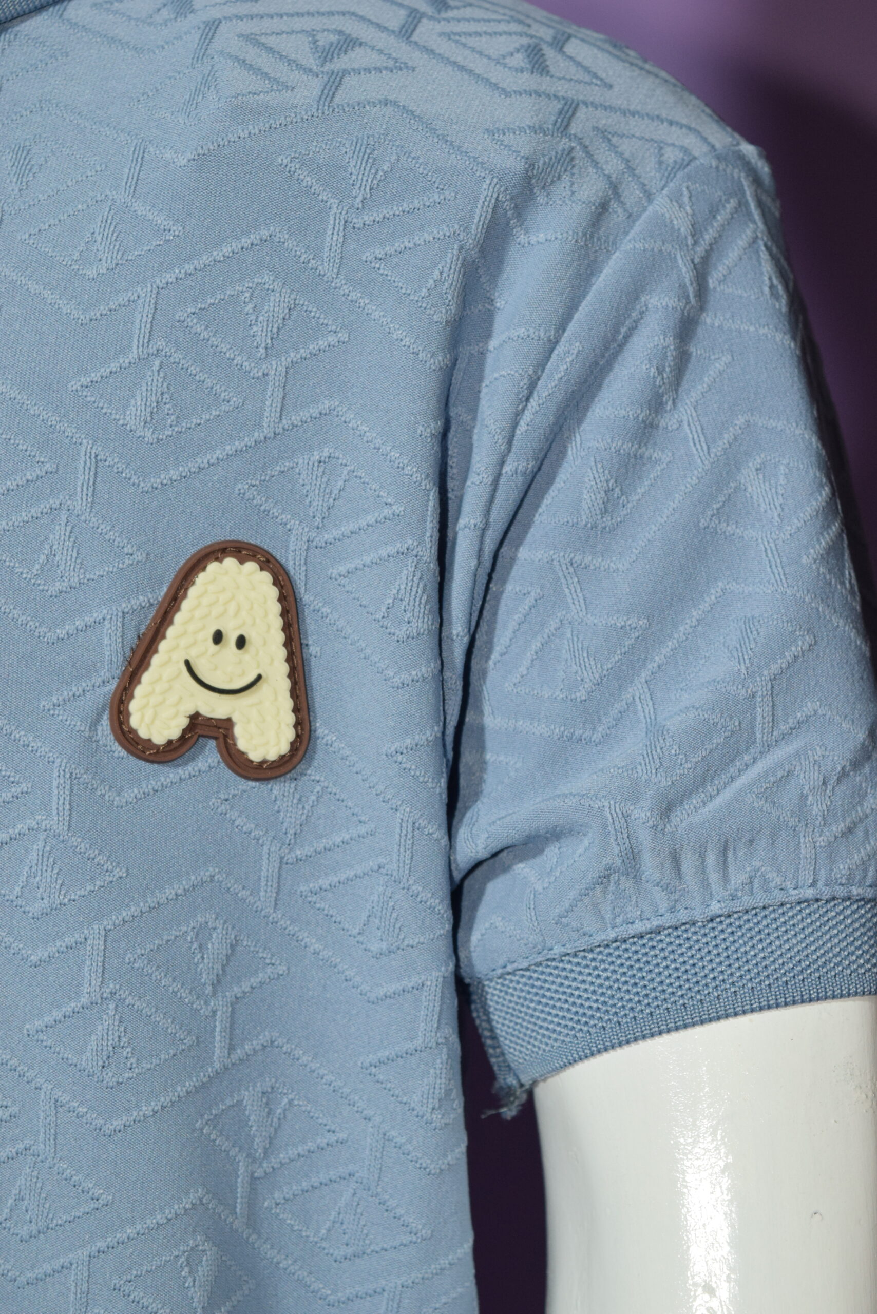 light blue texture polo light blue texture polo