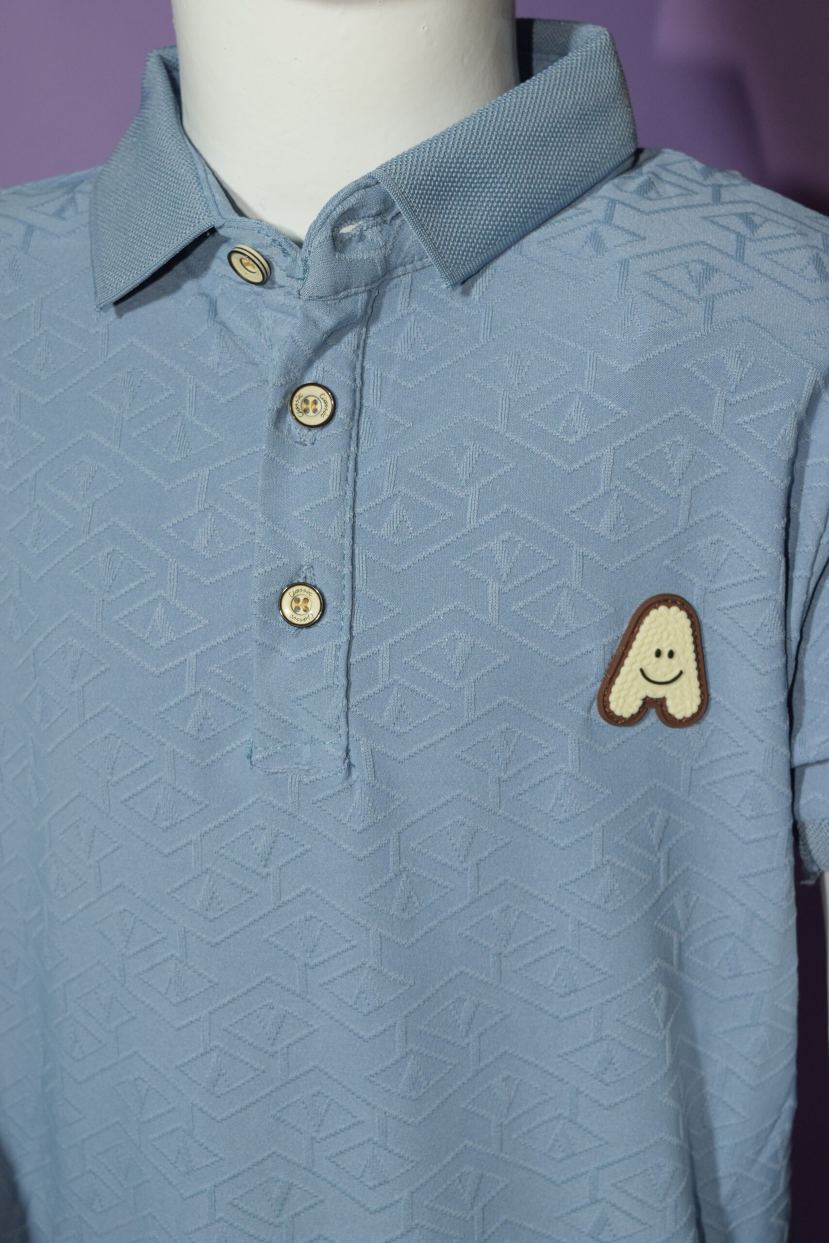light blue texture polo light blue texture polo