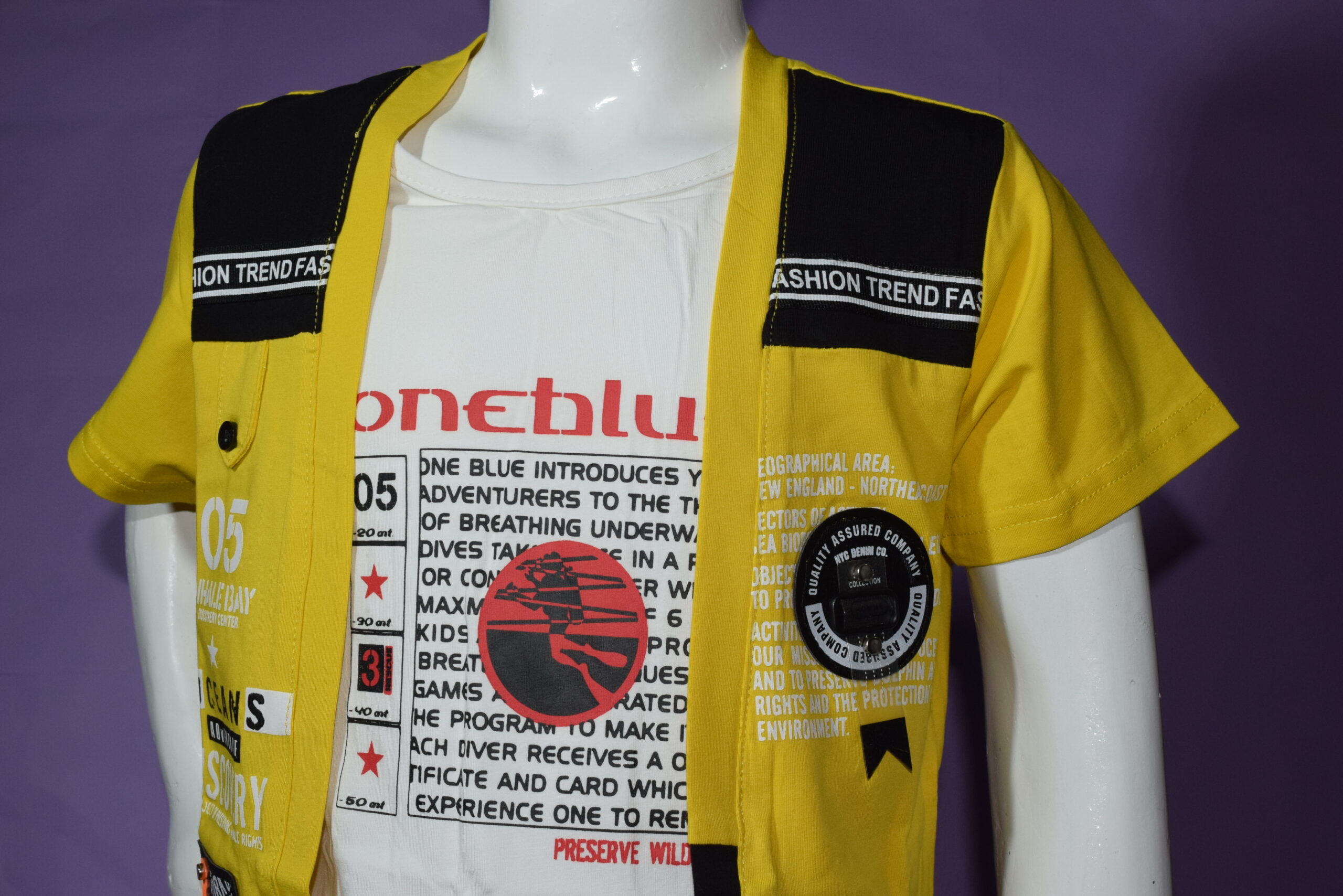 yellow stylish double layered shirt (imported) yellow stylish double layered shirt (imported)