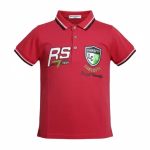 boys red polo