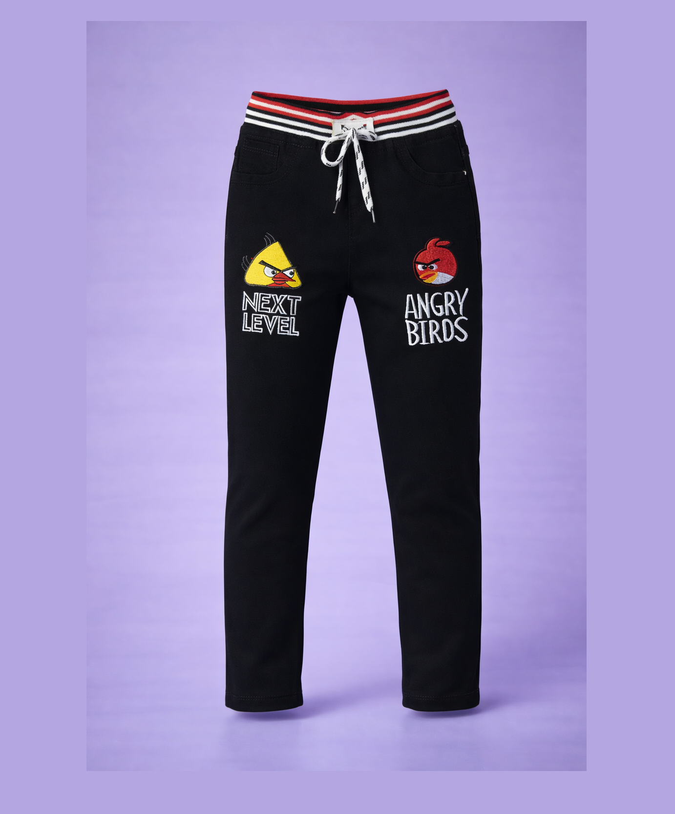mini black denim jeans (angry bird) mini black denim jeans (angry bird)