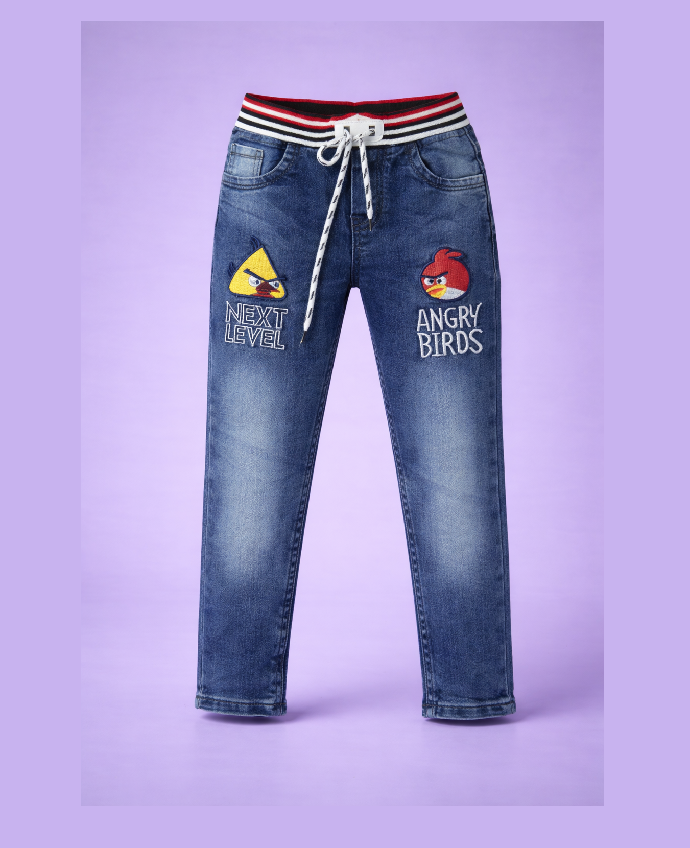 mini blue denim jeans (angry bird) mini blue denim jeans (angry bird)