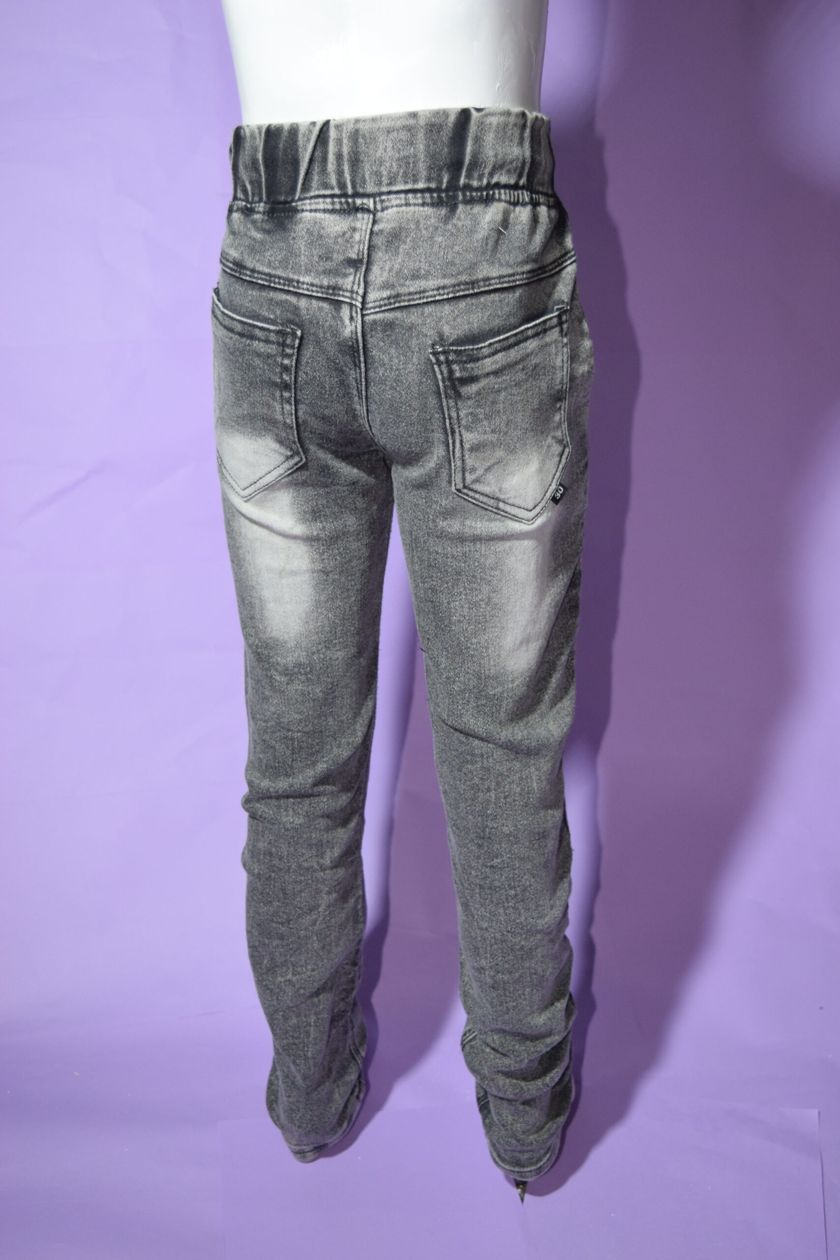 denim grey jeans (red & black embroidery) denim grey jeans (red & black embroidery)