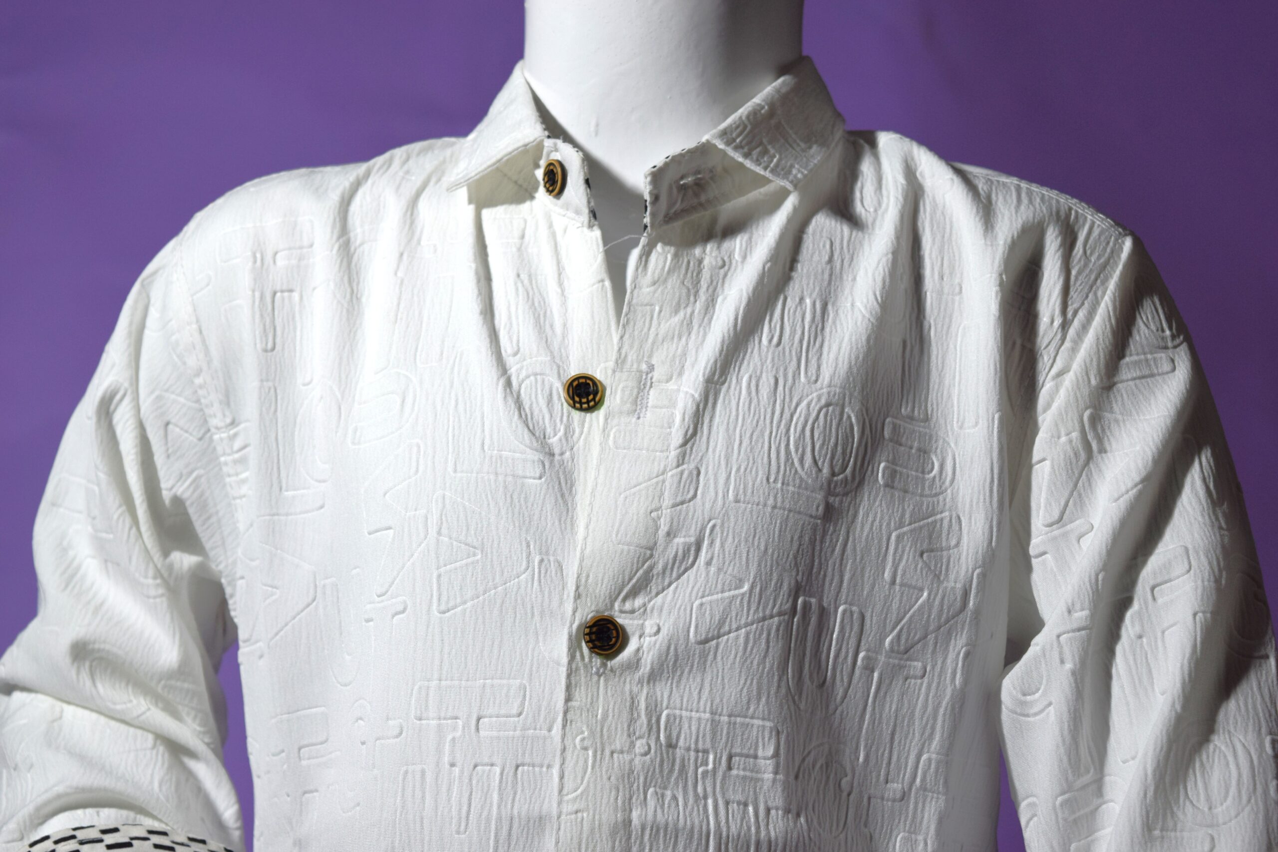 white textured casual shirt white textured casual shirt