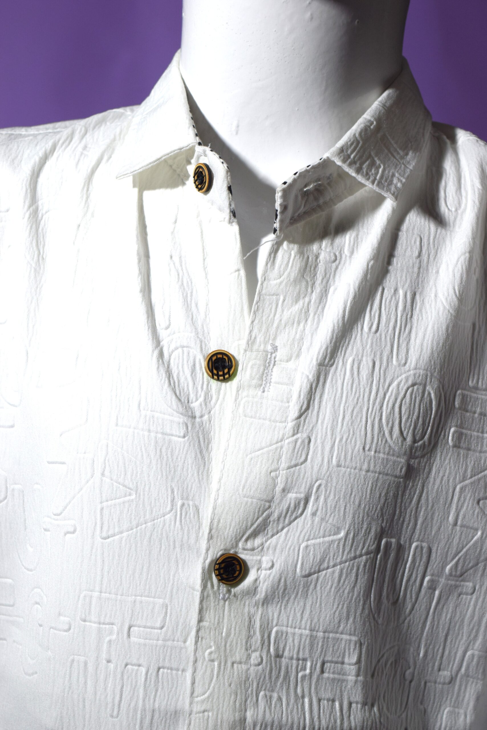white textured casual shirt white textured casual shirt