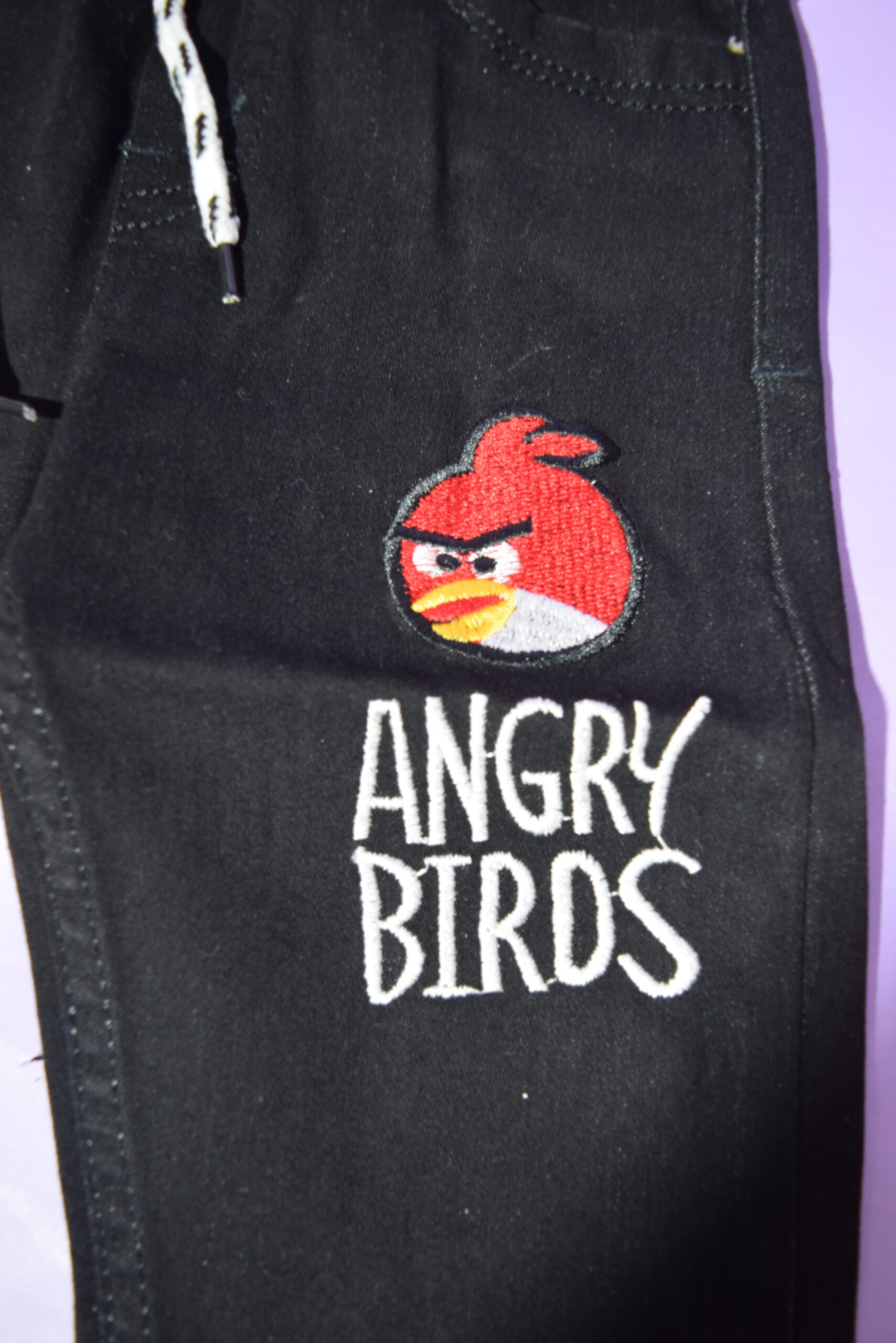 mini black denim jeans (angry bird) mini black denim jeans (angry bird)