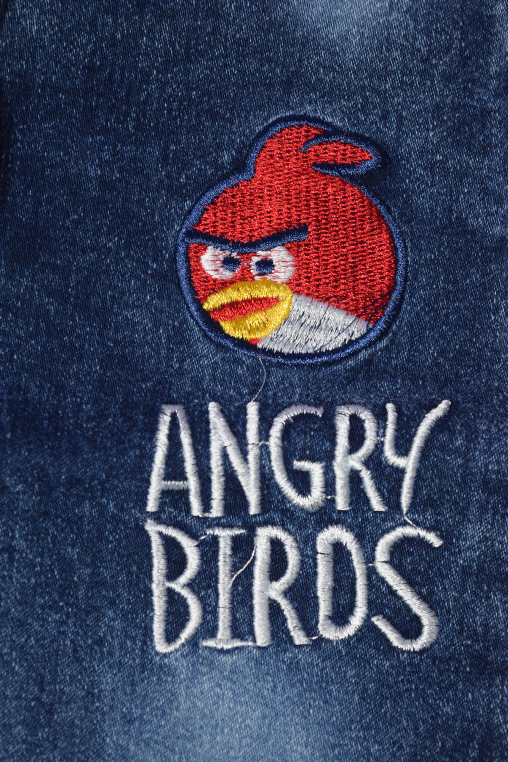 mini blue denim jeans (angry bird) mini blue denim jeans (angry bird)