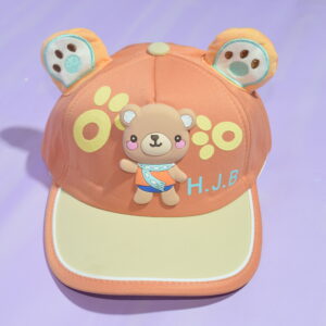 skin kids cartoon cap with cute 3d bear (imported) (copy)
