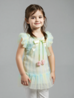 Green & Yellow Frock (Imported)