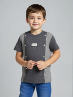 Grey Linning T-Shirt (Imported) - Image 4