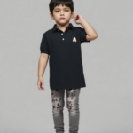 Black Textured Polo (Imported)