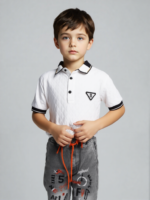 White Textured Polo (Imported) - Image 7