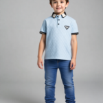 Sky Blue Textured Polo (Imported)