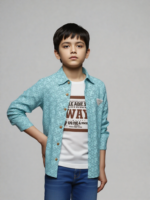 Light Blue Double Layer Casual Shirt (Imported) - Image 9