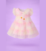 Pink & Yellow Frock (Imported) - Image 2