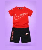Red & Black Co-Ord Short Set (Imported) - Image 2