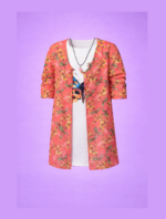 Pink Shurg with Butterfly Top (Imported) - Image 2