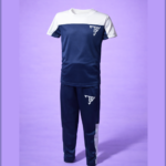 Blue and White Track Suit