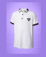 White Textured Polo (Imported) - Image 2