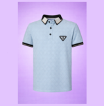 Sky Blue Textured Polo (Imported) - Image 2