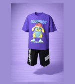 Purple & Black Short Set (Imported) - Image 2