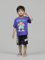 Purple & Black Short Set (Imported) - Image 3