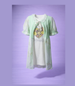 Light Green Shrug with White Top (Imported) - Image 2