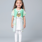 Light Green Shrug with White Top (Imported)