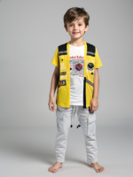 Yellow Stylish Double Layered Shirt (Imported) - Image 4