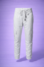 Six Pocket Cargo Pants (White) (Export Quality) - Image 2