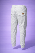 Six Pocket Cargo Pants (White) (Export Quality) - Image 3