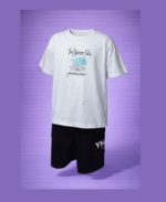 White & Black Short Set - Northface (Imported) - Image 2