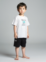 White & Black Short Set - Northface (Imported)
