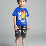 Blue & Grey Jeans Short Set (Imported)