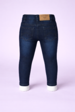 Denim Mini Plain Dark Blue Jeans - Image 2