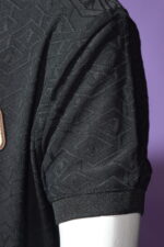 Black Textured Polo (Imported) - Image 6