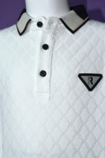 White Textured Polo (Imported) - Image 4