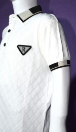 White Textured Polo (Imported) - Image 5