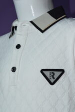 White Textured Polo (Imported) - Image 6