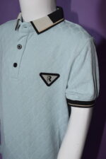 Sky Blue Textured Polo (Imported) - Image 7