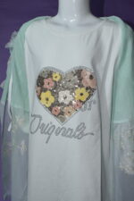 Light Green Shrug with White Top (Imported) - Image 5