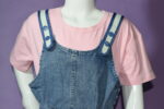 Pink with Jeans Romper with Bear (Perfect) (Imported) - Image 6